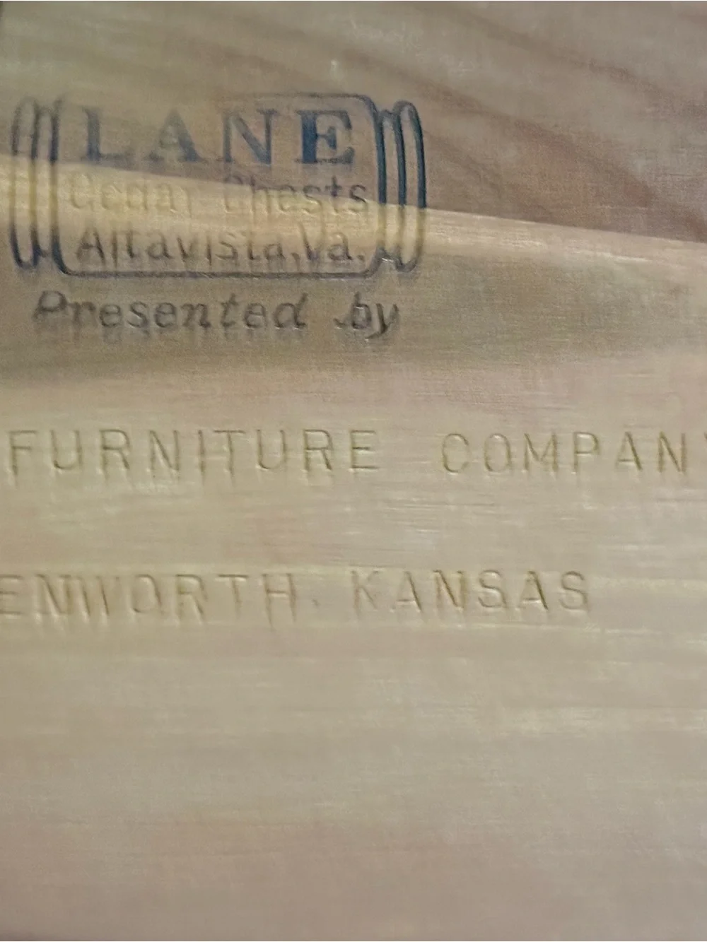 Vintage Mini Lane Cedar Chest Hope Chest Trinket Box No Key